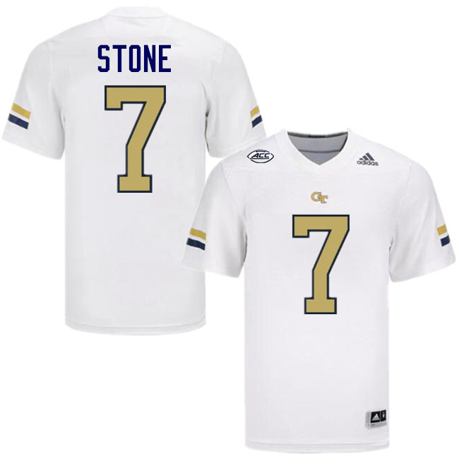 Akelo Stone Georgia Tech Jerseys,Georgia Tech Yellow Jackets College Football Uniforms-White